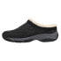 Фото #3 товара Easy Spirit Wimmy Quilted Shearling Mules Womens Black Flats Casual E-WIMMY2-001