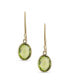 ფოტო #3 პროდუქტის Classic Elegant Genuine 10K Gold Faceted Briolette Gemstone Bezel Set Oval Olive Green Peridot Dangle Drop Earrings For Women Wire Fish Hook