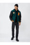 Фото #3 товара Куртка Koton Classic Eagle Embroidered Snap Button Coat