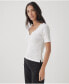 ფოტო #3 პროდუქტის Women's Favorite Rib Henley Top