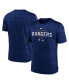 ფოტო #1 პროდუქტის Men's Royal Texas Rangers Authentic Collection Velocity Performance Practice T-shirt