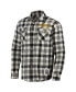 ფოტო #3 პროდუქტის Men's Darius Rucker Collection by Black San Diego Padres Plaid Flannel Button-Up Shirt