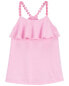 Фото #1 товара Toddler Flower Strap Ruffle Tank 2T