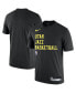 Фото #1 товара Men's Black Utah Jazz 2023 Sideline Legend Performance Practice T-shirt