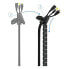 Cable Organiser NANOCABLE 10.36.0001-BK Ø 2,5 cm (1 m) Black Plastic