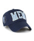 Фото #1 товара Men's Navy Memphis Grizzlies Hand Off Clean Up Adjustable Hat