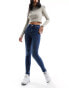 Фото #2 товара Pimkie high waist skinny jeans in mid blue wash