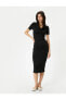 Kadın Siyah Elbise - 4sak80151ek