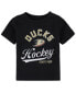 ფოტო #1 პროდუქტის Infant Boys and Girls Black Anaheim Ducks Take The Lead T-shirt