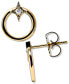 ფოტო #1 პროდუქტის Jac+Jo by Anzie Diamond Accent (1/20 ct. t.w.) Circle Stud Earrings in 14k Yellow Gold