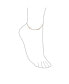 ფოტო #2 პროდუქტის Multi Puff Station Hearts Charm Anklet Ankle Bracelet For Women Teen Beaded Ball Chain Rose Gold Vermeil .925 Sterling Silver 9 Inch Flexible