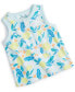 Фото #1 товара Baby Boys Elegant Tropical Floral-Print Henley Tank Top, Created for Macy's