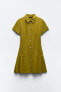 Фото #3 товара Платье-рубашка длины мини ZARA