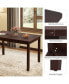 Фото #2 товара 48-Inch Wooden Dining Table for 4 People Rectangular Kitchen Table with Rubber Wood Legs