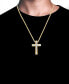 ფოტო #2 პროდუქტის Diamond Cross 22" Pendant Necklace (1-1/2 ct. t.w.) in 10k Gold