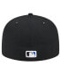 Фото #3 товара Men's Black Kansas City Royals Checkered Undervisor 59FIFTY Fitted Hat