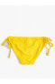 Фото #12 товара Плавки Koton Basic Bikini Side Tie Texture Classic Waist