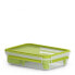 Groupe SEB EMSA CLIP & GO - Lunch container - Adult - Green - Transparent - Polypropylene (PP) - Thermoplastic elastomer (TPE) - Monochromatic - Rectangular