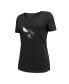 Фото #3 товара Women's Black Charlotte Hornets 2022/23 City Edition V-Neck T-shirt