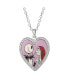 Фото #1 товара Disney the Nightmare Before Christmas Womens Jack and Sally Heart Pendant Necklace