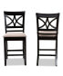 Фото #3 товара Chandler Modern and Contemporary Fabric Upholstered 2 Piece Counter Height Pub Chair Set