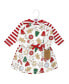 ფოტო #3 პროდუქტის Little Girls Organic Cotton Long-Sleeve Dresses, Christmas Cookies