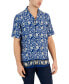 Men's Aretta Regular-Fit Floral-Print Button-Down Camp Shirt, Created for Macy's