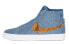 Фото #1 товара Кроссовки Supreme x Nike Blazer Mid "Industrial Blue" DX8421-400