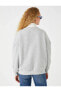 Yaka Detaylı Sweatshirt Şardonlu