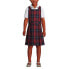ფოტო #5 პროდუქტის Girls School Uniform Plaid Jumper Dress Top of Knee