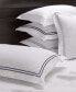 Фото #5 товара 100% Cotton Percale 3pc Duvet Set with Satin Stitching, Full/Queen