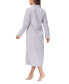 ფოტო #2 პროდუქტის Women's Front Zipper Plush Robe