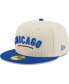 Фото #3 товара Men's White Chicago Cubs Corduroy Classic 59FIFTY Fitted Hat
