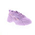 Reebok Club C V2 Cardi B Womens Purple Leather Lifestyle Sneakers Shoes