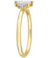 Фото #3 товара Кольцо Macy's Marquise Gold 3/8 ct. T.W. Diamond