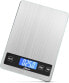 Фото #1 товара Liebfeld - Digital kitchen scales up to 15 kg made of stainless steel with large weighing surface + 2 batteries, digital household scales, food scales.