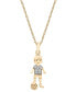 Фото #1 товара Wrapped diamond Soccer Boy Pendant Necklace (1/20 ct. t.w.) in 10k Gold, 18" + 2" extender, Created for Macy's
