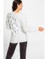 Women's Long Sleeve Plush Pattern Boat Neck Sweater