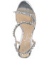 Фото #4 товара Women's Jaycin Barely-There Rhinestone Evening Sandals