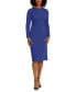 ფოტო #1 პროდუქტის Women's Scuba-Crepe Gathered Midi Dress