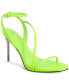 Women's Zayn Lucite Heel Asymmetrical Strap Dress Sandals