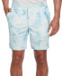 Men's Palm Print Drawstring 8" Shorts Aqua Esque, M - фото #1