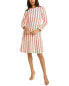 Фото #1 товара Oscar De La Renta Jewel Neck Shift Dress Women's Orange 8