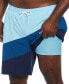 Фото #1 товара Men's Big & Tall Color Surge Colorblocked 9" Swim Trunks