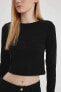 Kadın Uzun Kollu T-shirt Siyah A8311ax/bk81