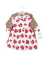 ფოტო #2 პროდუქტის Baby Girls Cotton Long-Sleeve Dresses 2pk, Rose Leopard