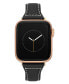 ფოტო #1 პროდუქტის Women's Black Premium Leather Band Compatible with 38/40/41mm Apple Watch