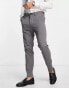 Фото #1 товара Selected Homme slim suit trousers in grey