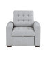 Фото #2 товара White Label Bonita 38" Chair with Pull-Out Ottoman