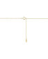 ფოტო #3 პროდუქტის Children's Cubic Zirconia Solitaire Pendant Necklace in 14k Gold, 14" + 2" extender